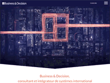 Tablet Screenshot of businessdecision.tn
